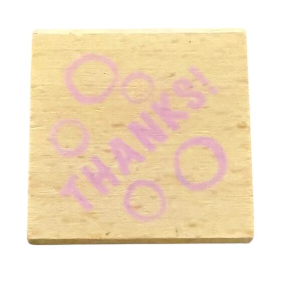 Greenbrier International Thanks! Rubber Stamp - Picture 1 of 3